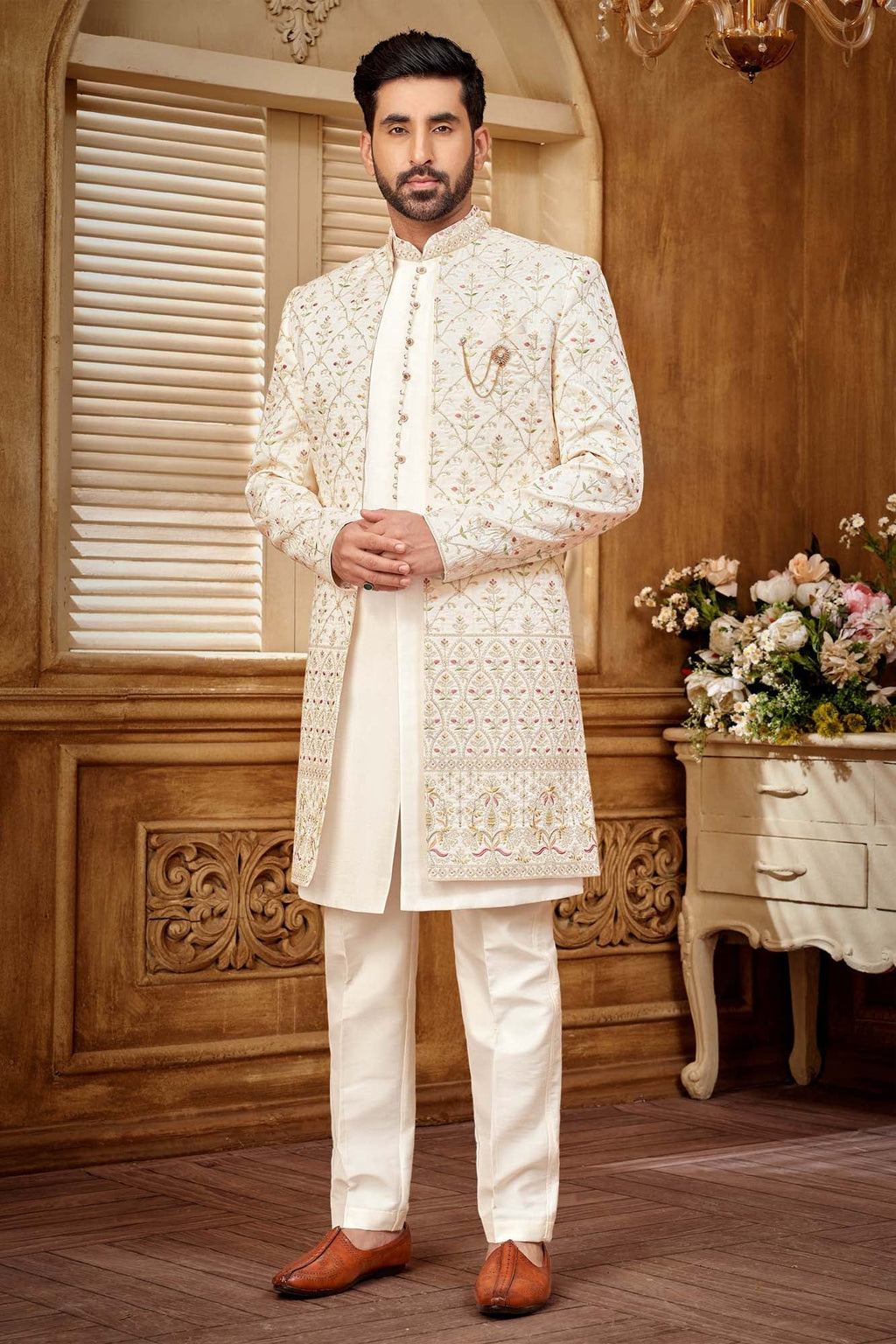 Stylish Indo Western Ethnic Sherwani for Men | Festive Vibe