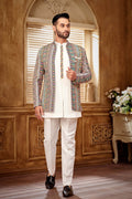 Multi Coloured Jodhpuri Set