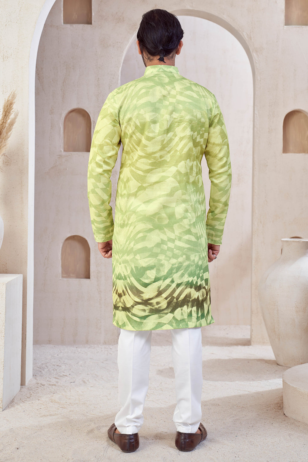 Lime Mirage Kurta