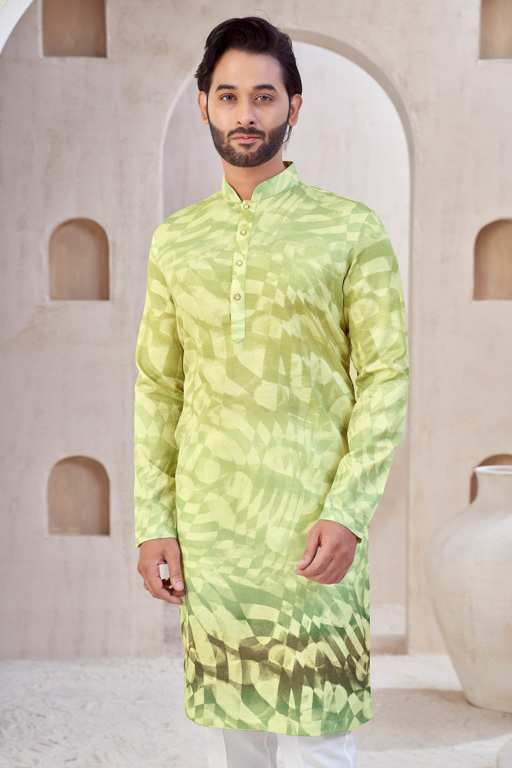 Lime Mirage Kurta