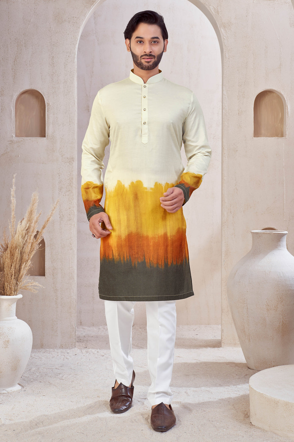 Sunset Ember Kurta