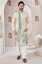Aqua Bloom kurta