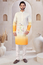 Floral Yellow Kurta