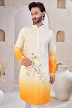 Floral Yellow Kurta