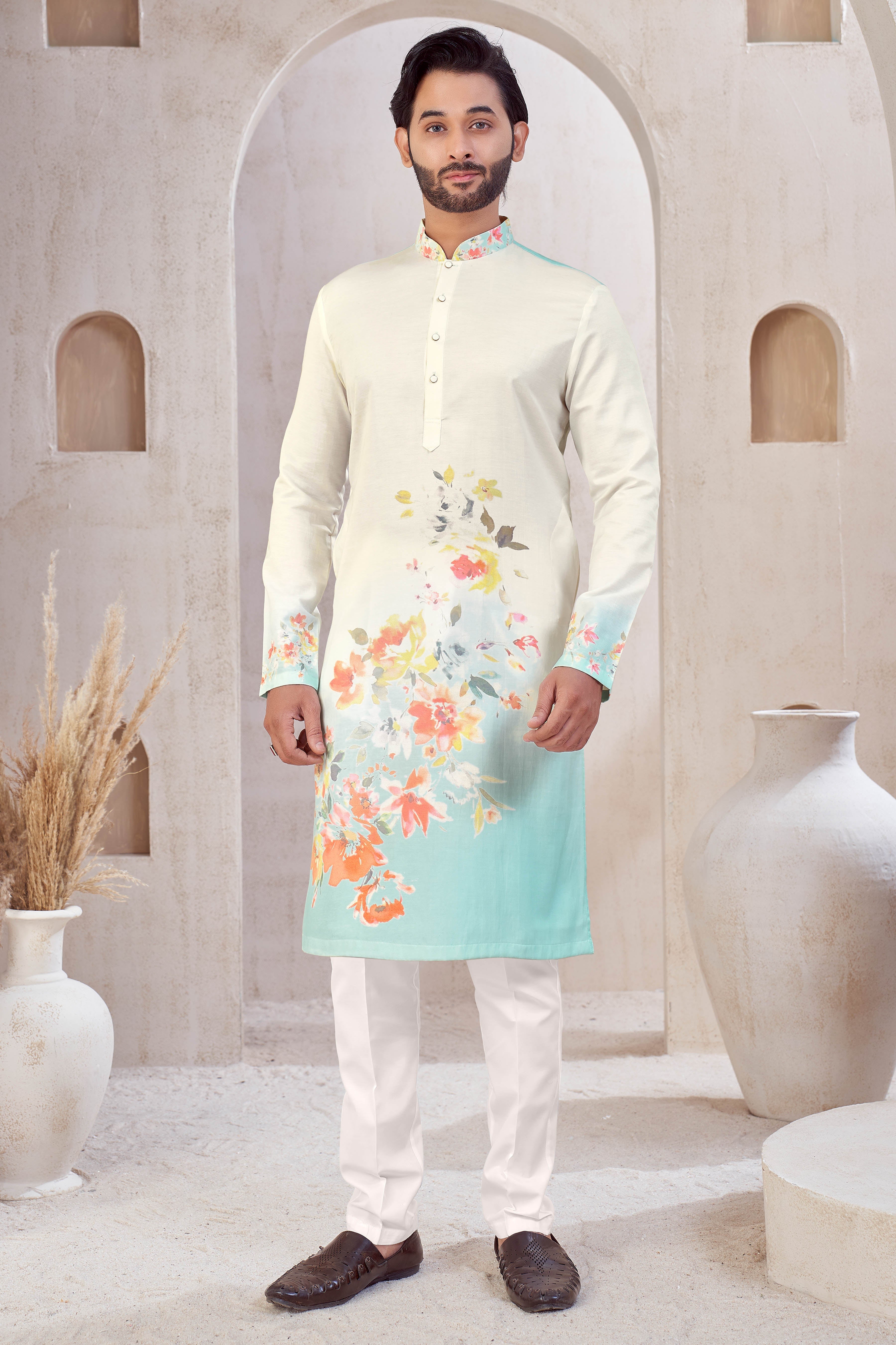 Mint Bloom Kurta