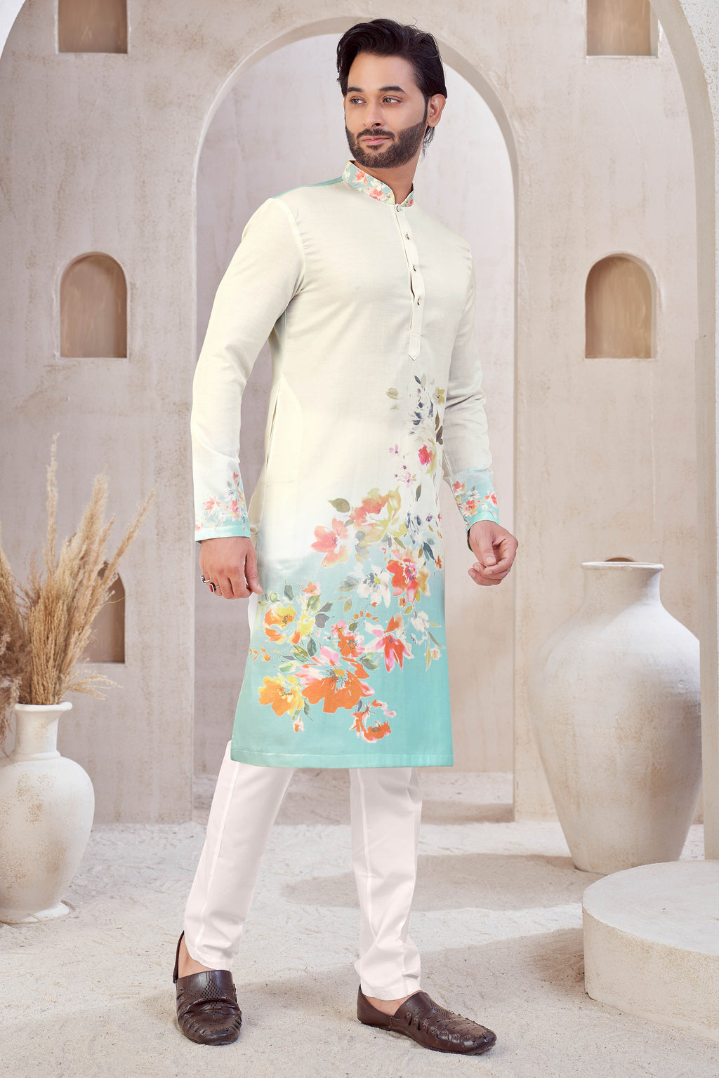 Mint Bloom Kurta