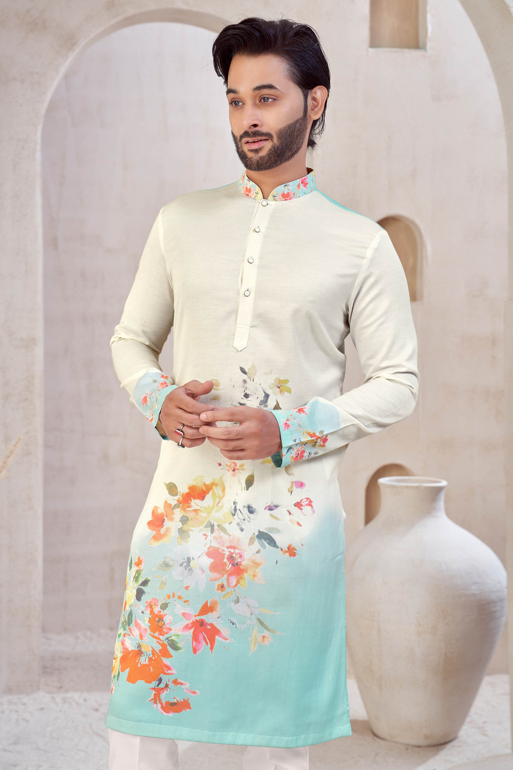 Mint Bloom Kurta