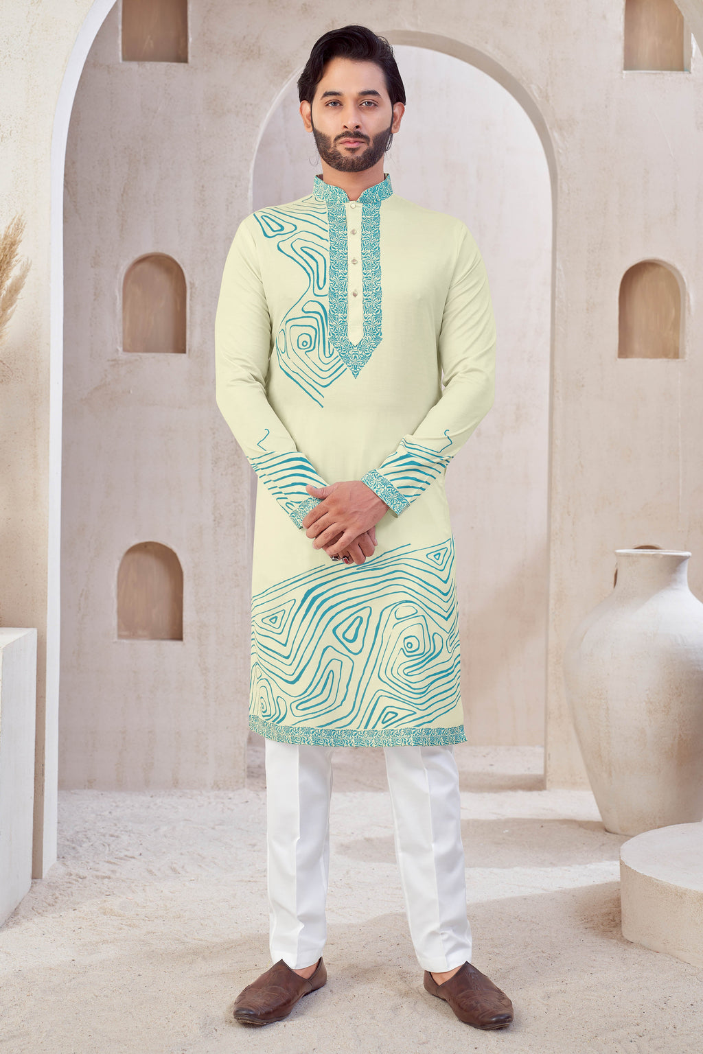 Aqua Maze Kurta