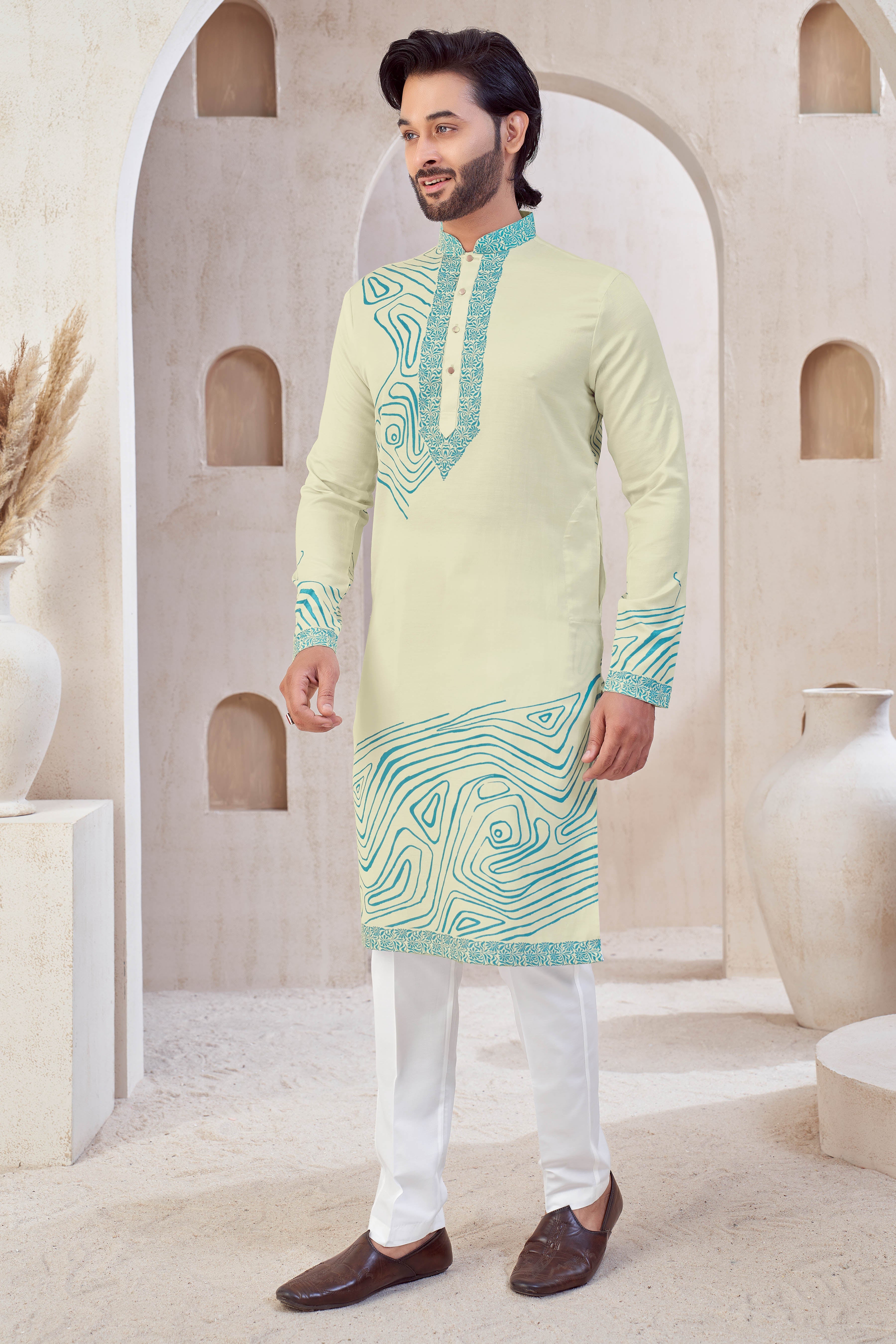 Aqua Maze Kurta