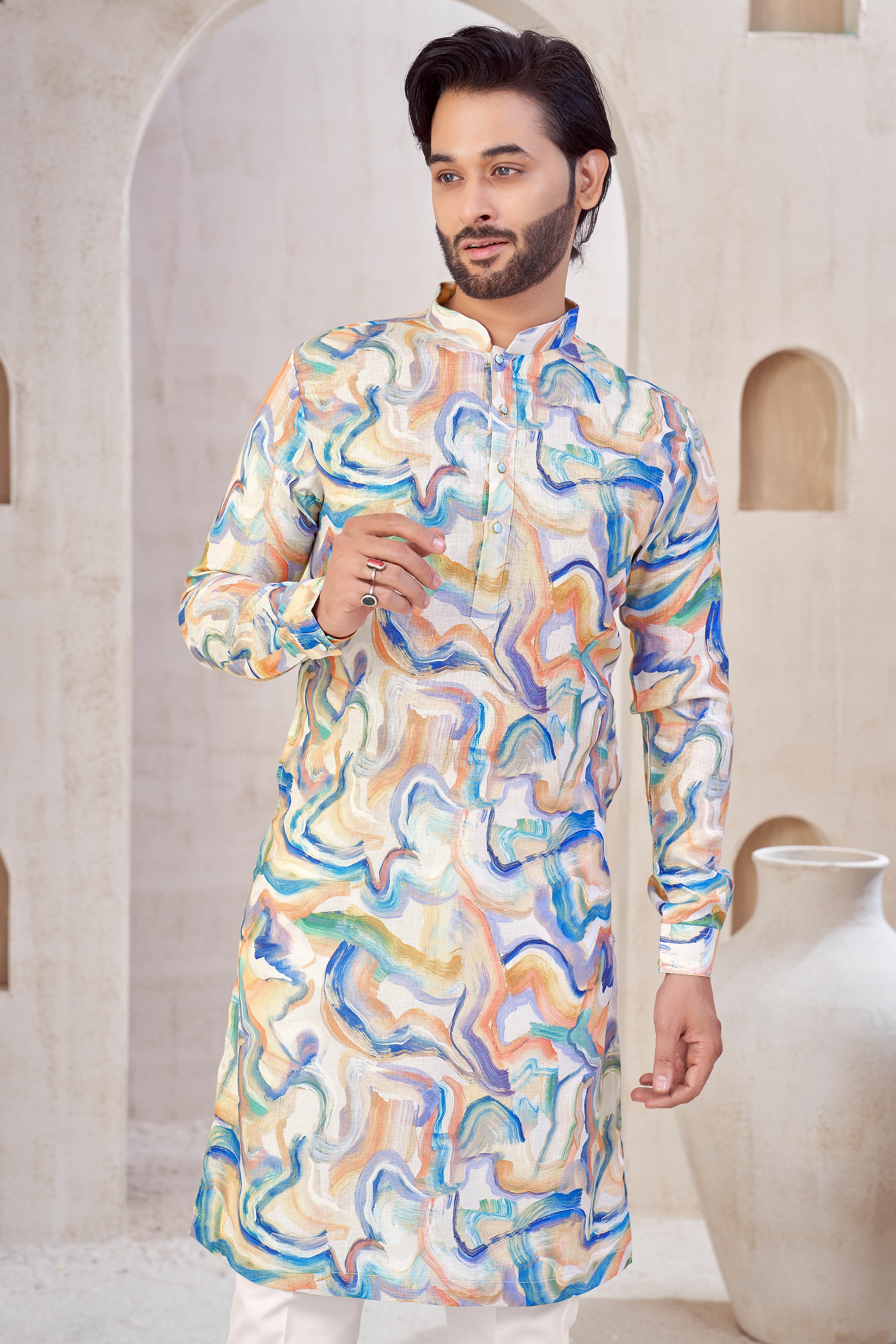 Color Wave Kurta