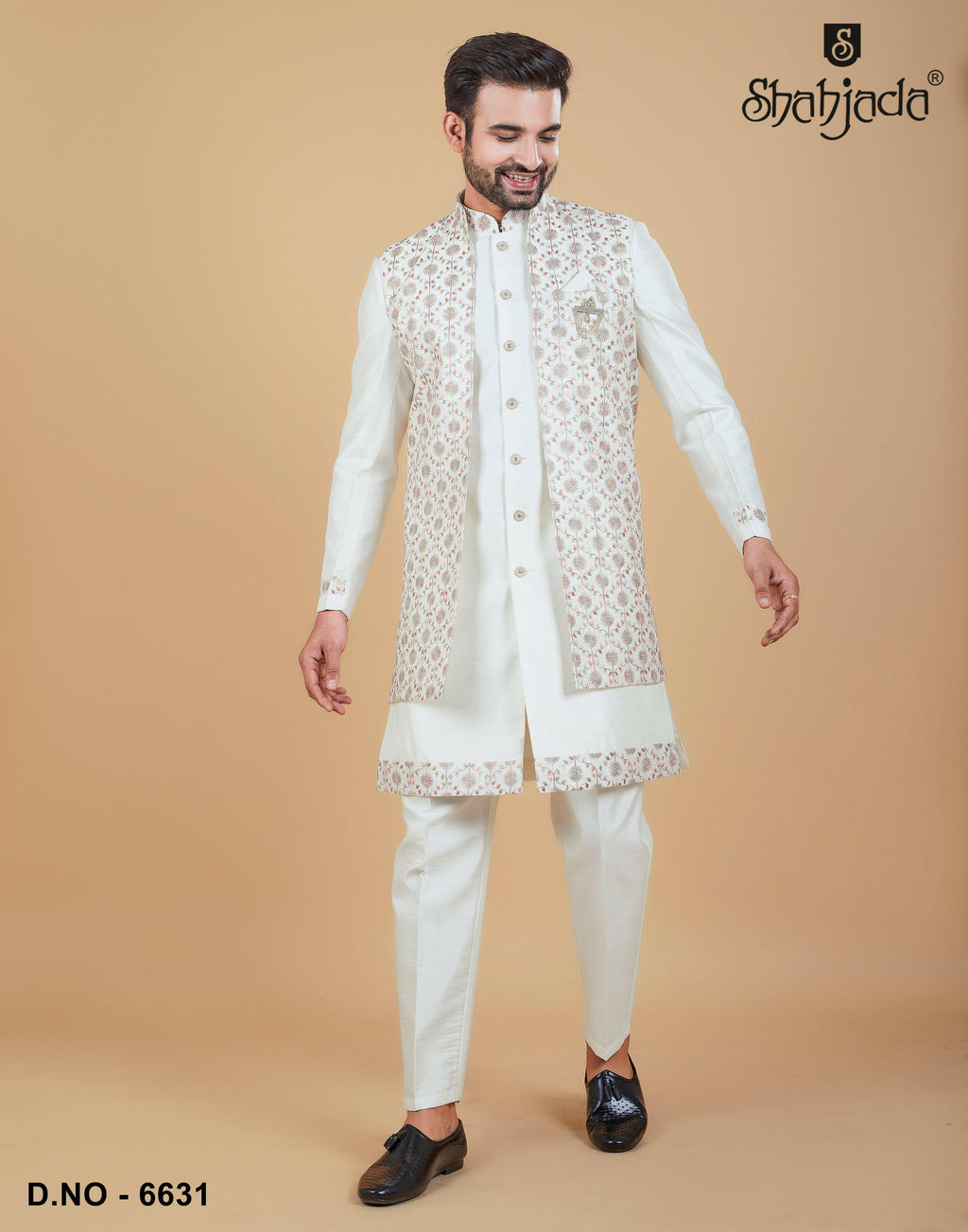 Indo Western with Long Jacket 6631