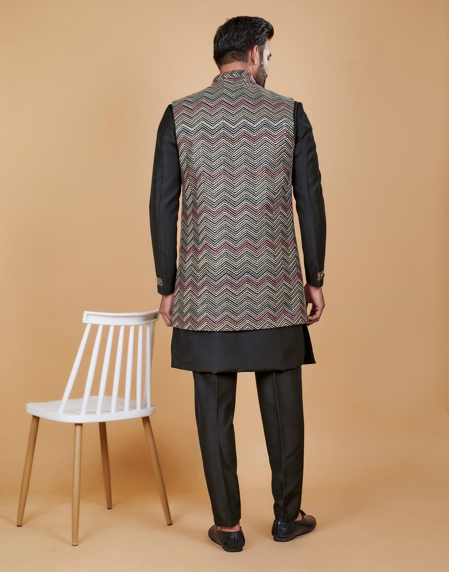 Indo Western with Long Jacket 6705